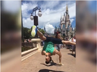 Arthur Nory e Jade Barbosa dançam e fazem piruetas na Disney; assista!