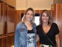 Fernanda Gentil leva a mãe para show de Roberto Carlos no Rio