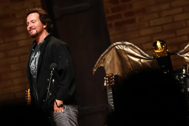 Eddie Vedder se apresenta em São Paulo (Foto: Roberta Moreira)