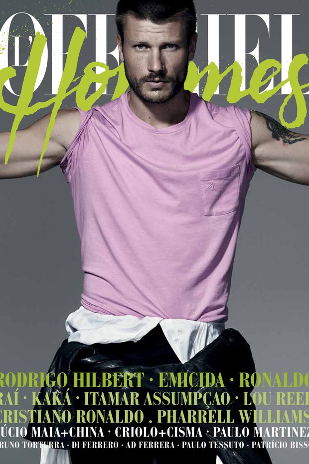 Rodrigo Hilbert estrela capa da segunda edição da LOfficiel Hommes Brasil (Foto: Divulgação / NICOLE HEINIGER)
