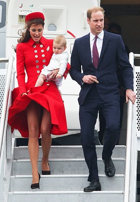 [Galeria] Príncipe William e Kate Middleton com o filho, George, em Wellington, na Nova Zelândia (Foto: Getty Images/Agência)