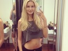 Yasmin Brunet exibe barriga chapada em foto no Instagram