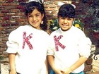 Kim Kardashian mostra foto da infância com a irmã, Kourtney