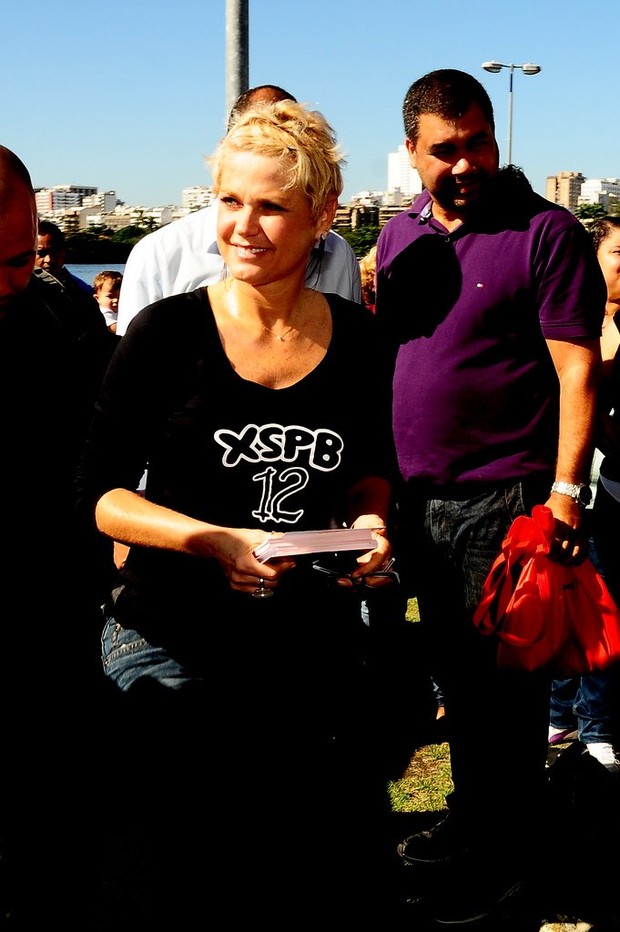 Xuxa no lançamento do SPB12 (Foto: Roberto Teixeira / EGO)