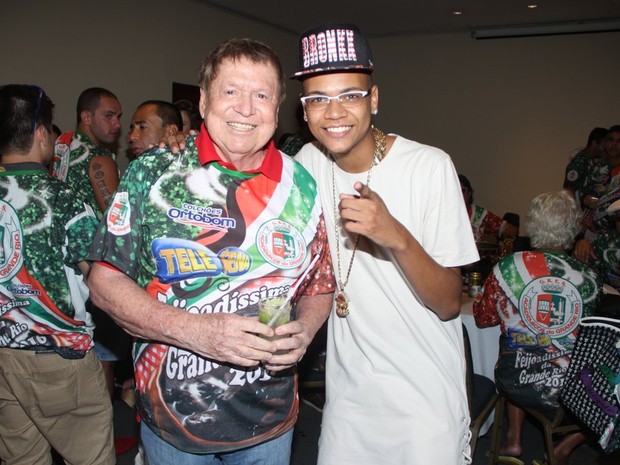 Boni e MC Duduzinho em evento no Rio (Foto: Divulgação)