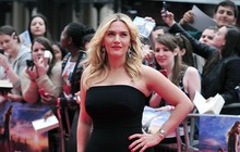 Quatro meses após dar à luz, Kate Winslet brilha em première de filme