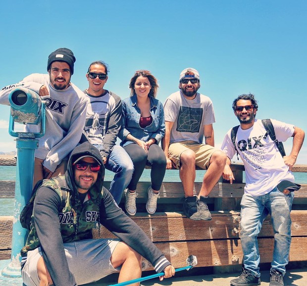 Caio Castro com os amigos em São Francisco, na Califórnia (Foto: Reprodução/Instagram)
