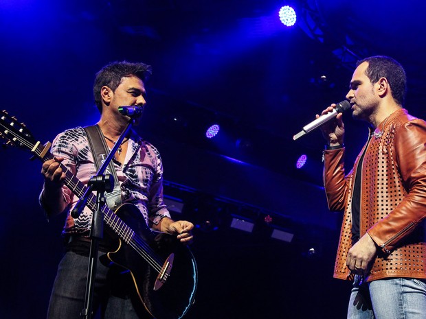 Zezé Di Camargo e Luciano em show em São Paulo (Foto: Manuela Scarpa/ Foto Rio News)