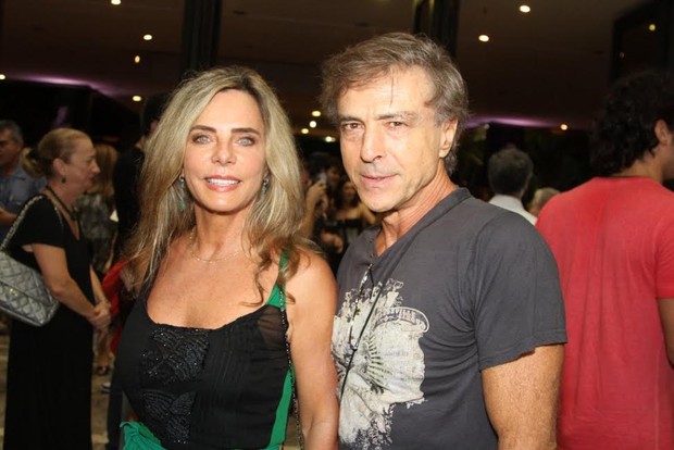 Bruna Lombardi e Carlos Alberto Riccell (Foto: Thiago Duran/AgNews)