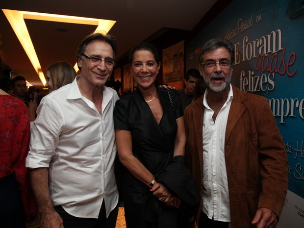 Herson Capri, Ângela Vieria e Miguel Paiva em teatro no Rio (Foto: Claudio Andrade/ Foto Rio News)