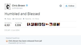 Chris Brown (Foto: Twitter/Reprodução)