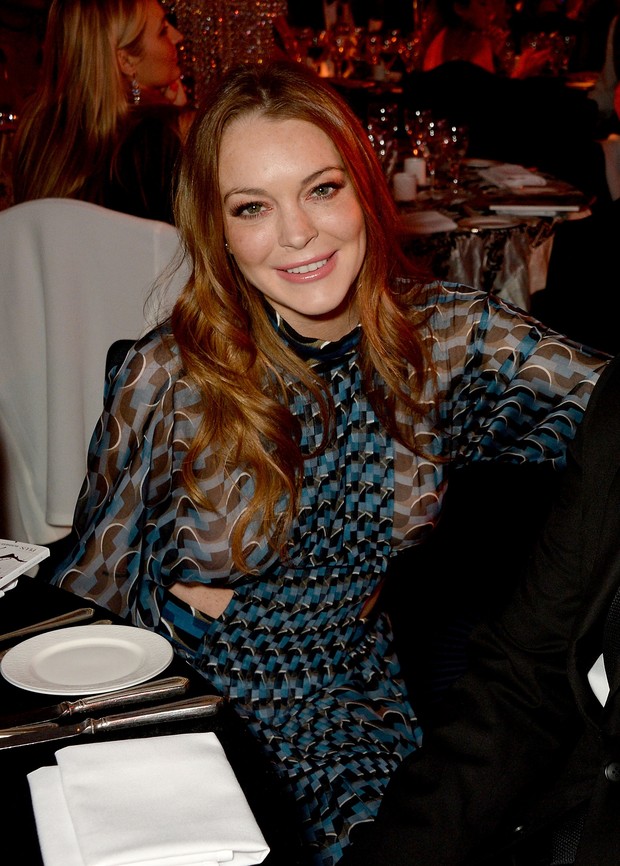 Lindsay Lohan em evento em Londres, na Inglaterra (Foto: David M. Benett/ Getty Images)