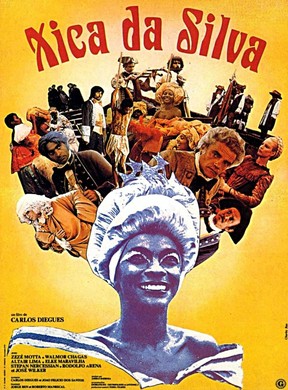 Cartaz de Zezé Motta no filme Chica da SIlva (Foto: Arquivo)