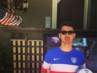 Joe Jonas torce para seleção americana em jogo da Copa
