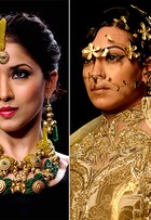 Desfile de joias na Índia exibe peças exóticas