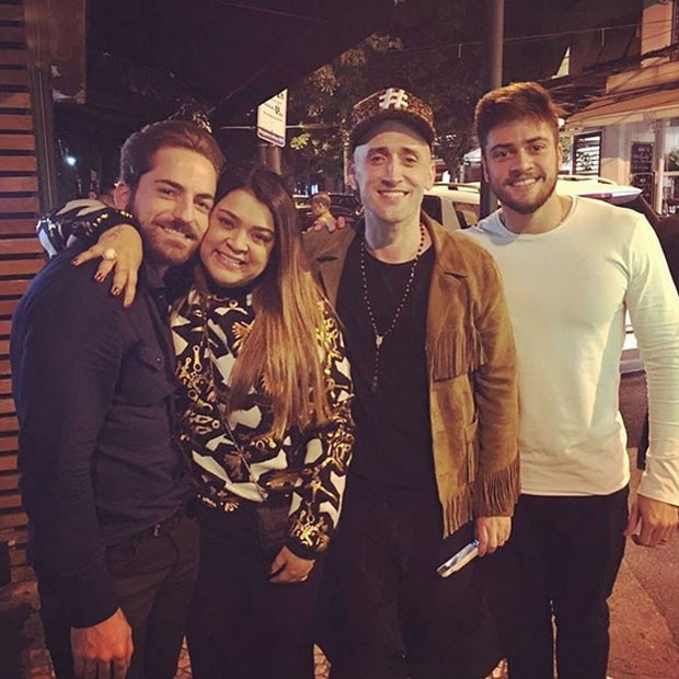 Thales Bretas, Preta Gil, Paulo Gustavo e Rodrigo Godoy na Zona Sul do Rio (Foto: Instagram/ Reprodução)