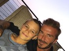 David Beckham parabeniza filho Romeo, que completa 14 anos