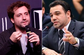 Gregório Duvivier e Marco Feliciano (Foto: Celso Tavares/EGO - Feliciano/ Instagram )