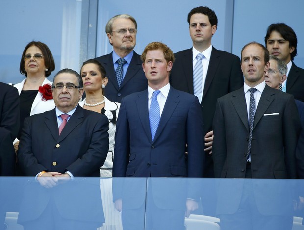 Príncipe Harry acompanha partida da Inglaterra em Belo Horizonte (Foto: Agência Reuters)