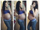 Bella Falconi diz já estar com saudades da barriga de grávida