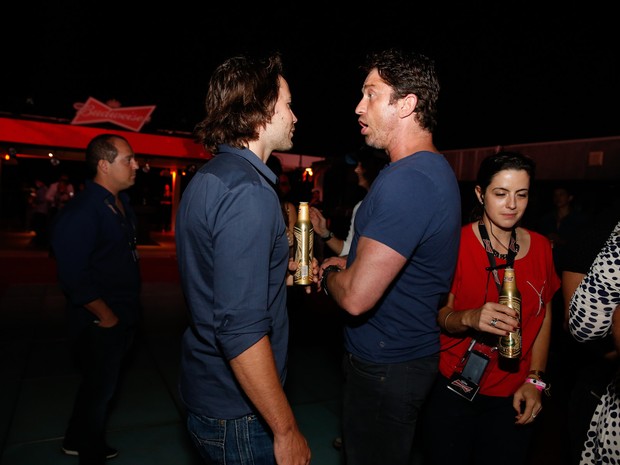 Taylor Kitsch e Gerard Butler em festa na Zona Sul do Rio (Foto: Felipe Panfili/ Ag. News)