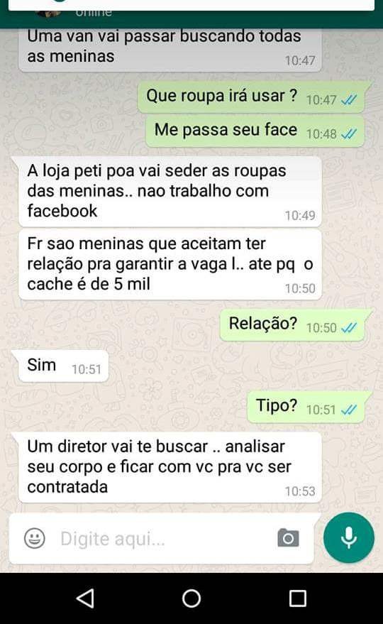 Conversa de golpista usando nome de Henrique e Juliano (Foto: Reprodução/Instagram)