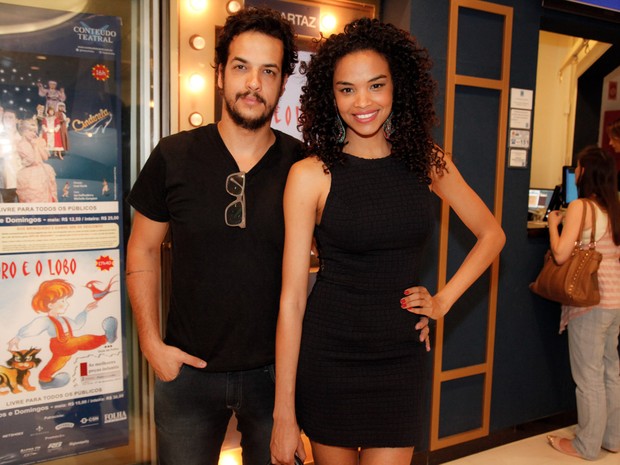 Lucy Ramos e Thiago Luciano em peça em São Paulo (Foto: Marcos Ribas/ Foto Rio News)