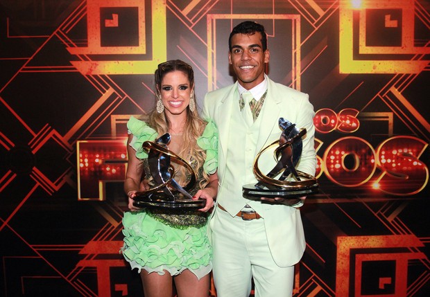Os campeões  Marcello Melo Jr. e Raquel Guarini  (Foto: Celso Tavares/EGO)