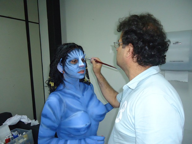 Solange Gomes se transforma em Avatar (Foto: Divulgação)