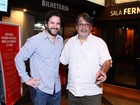 Sem Débora Falabella, Murilo Benício vai ao teatro no Rio