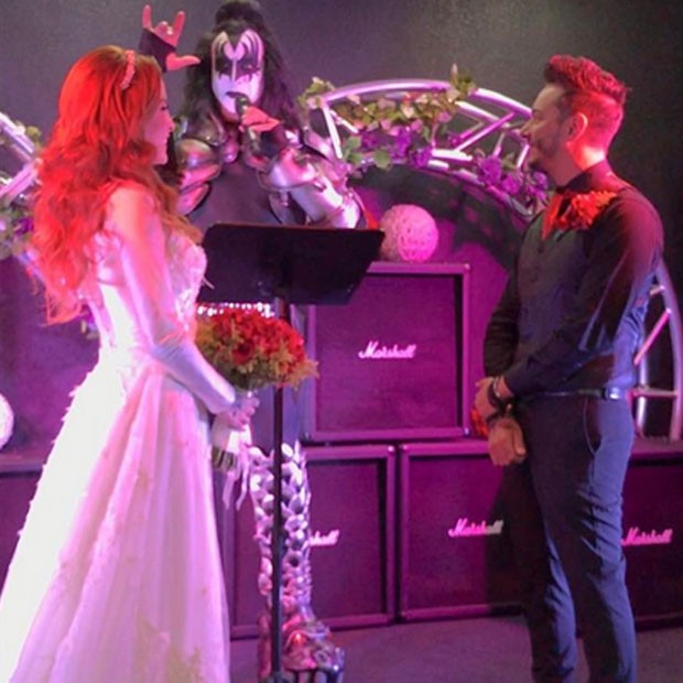Ex-BBB Clara Aguilar se casa com o produtor musical Giu Daga em Las Vegas, nos Estados Unidos (Foto: Instagram/ Reprodução)