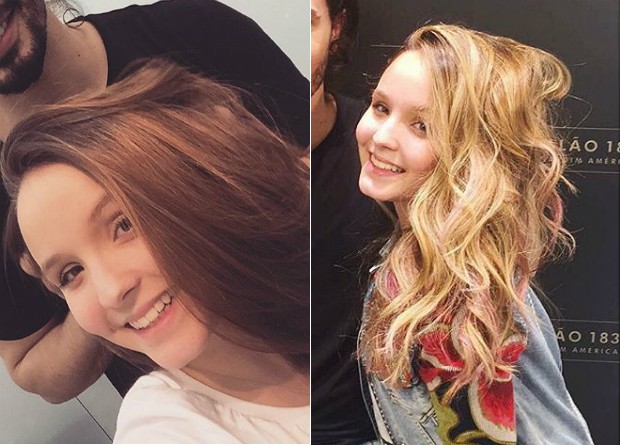 Larissa Manoela: antes e depois (Foto: Reprodução/Instagram)