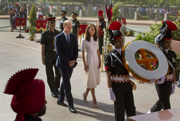 Príncipe William e Kate Middleton visitam a India (Foto: AFP)