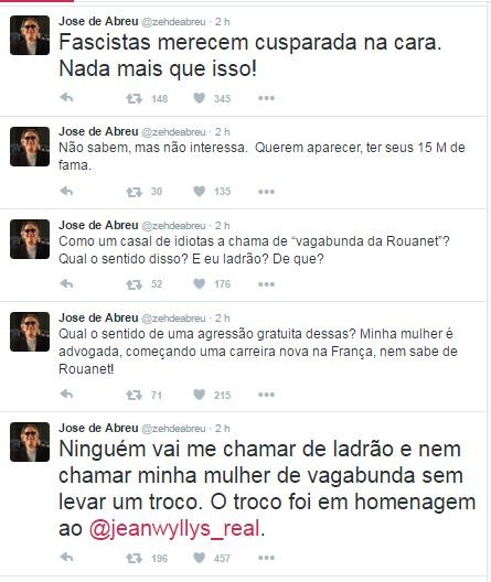 José de Abreu desabafa no Twitter (Foto: Reprodução/Twitter)