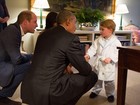 Príncipe George se encontra com o presidente Obama