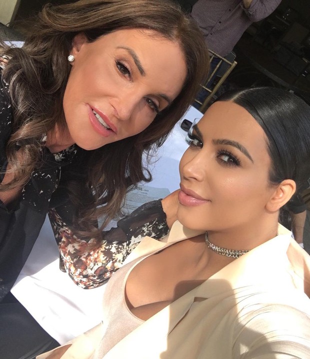 Caitlyn Jenner e Kim Kardashian (Foto: Instagram / Reprodução)