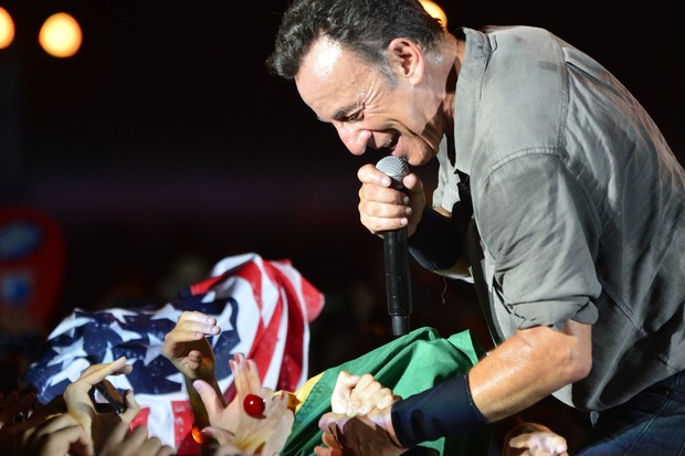 Bruce Springsteen se apresenta no palco Mundo (Foto: André Muzell / AgNews)
