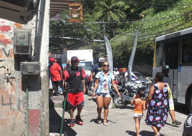 Valesca Popozuda na Favela da Rocinha (Foto: Dilson Silva /AgNews)