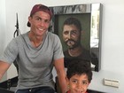 Cristiano Ronaldo posa com o filho e dá feliz Dia dos Pais  