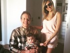 Luisa Mell comemora 4 meses do filho, Enzo: 'Roupinha igual a do papai'