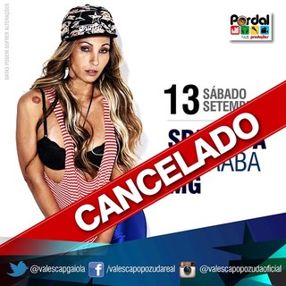 Valesca Popozuda cancela show (Foto: Reprodução/Instagram)