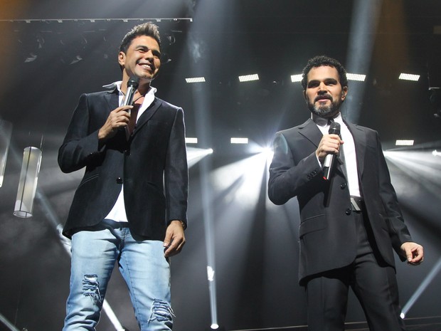 Zezé Di Camargo e Luciano em em show em São Paulo (Foto: Manuela Scarpa/ Brazil News)
