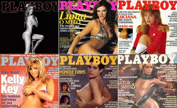 Luana Piovani, Luma de Oliveira, Luciana Vendramini, Kelly Key, Monique Evans e Lucélia Santos (Foto: Divulgação / Playboy)