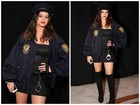 Bruna Marquezine encarna policial sexy em festa de Halloween