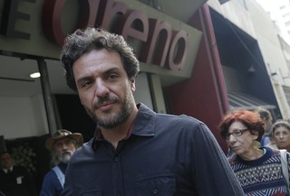 Rodrigo Lombardi no velório de Umberto Magnani (Foto:  Alessandra Gerzoschkowitz / EGO)