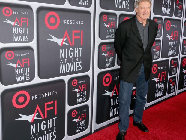 Harrison Ford em premiação de cinema em Los Angeles, nos Estados Unidos (Foto: Frederick M. Brown/ Getty Images/ AFP)
