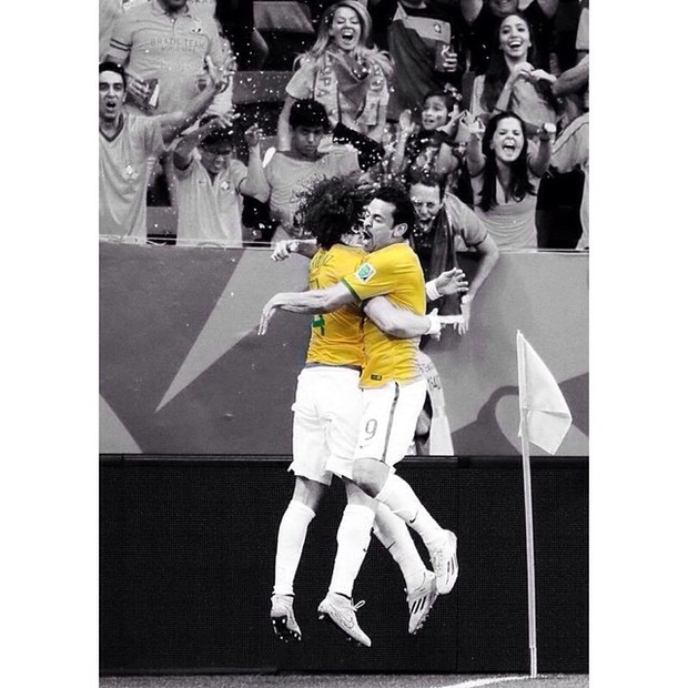 Fred e David Luiz (Foto: Reprodução/Instagram)