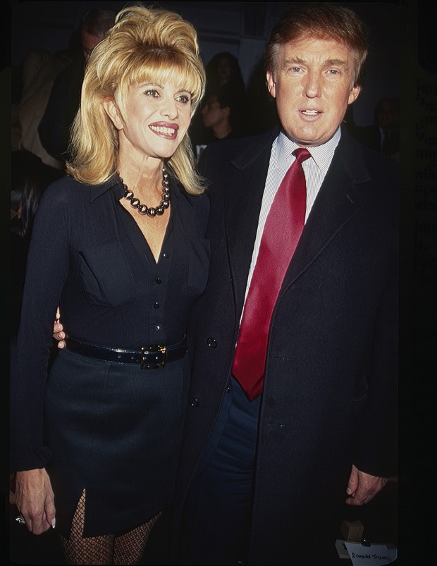 Donald Trump com Ivana em 1997 em Nova York (Foto: Getty Images)