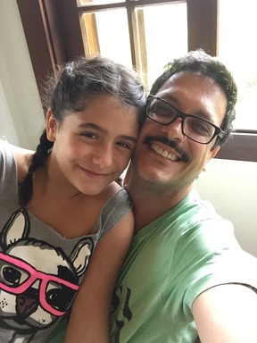 Lúcio Mauro Filho com a filha, Luiza (Foto: Arquivo pessoal)