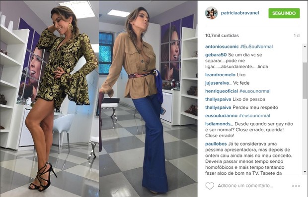 Patrícia Abravanel é atacada por fãs (Foto: Reprodução / Instagram)